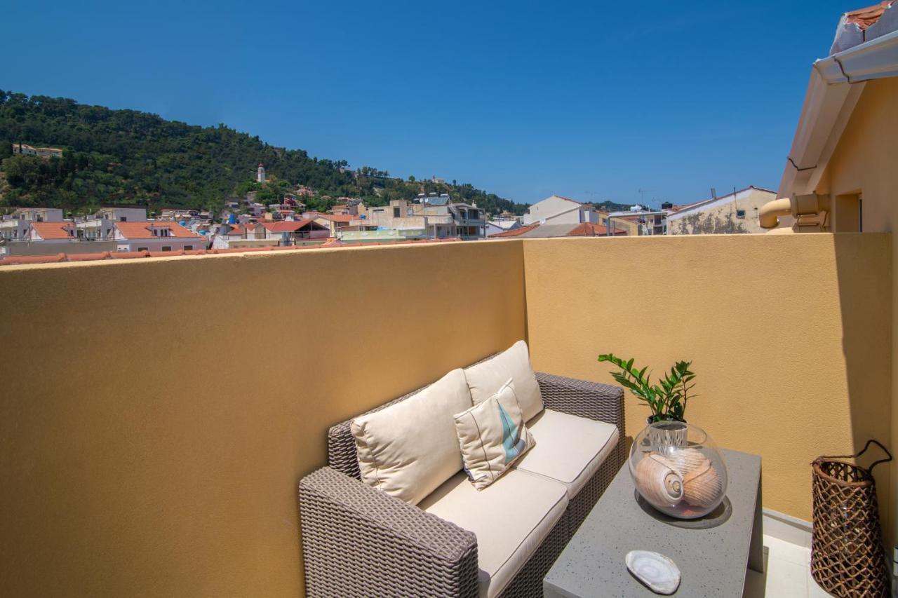 Minimal Loft With Sea View Over Zakynthos Harbor! Exteriör bild